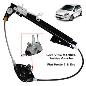 Kit Réparation Lève-vitre électrique Avant Gauche - Compatible Fiat Grande Punto / Punto Evo - Remplace 51723318 - 3