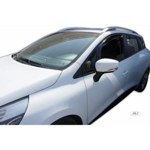 PROTECTION EXTÉRIEURE JJ AUTOMOTIVE | Deflecteurs d'Air déflecteurs de vent Compatible avec Renault Clio Grandtour 4 5P 2013-2019 4pcs