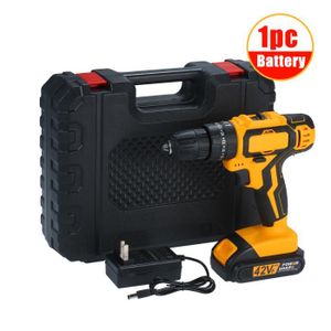 Festnight Kit de perceuse-visseuse avec Chargeur 2 x Batterie au Lithium-ION 18V