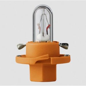 CULOT D'AMPOULE Mini ampoule avec culot plastique orange 12V 1.1W BX8.4d Flosser 449103 1/4 tour