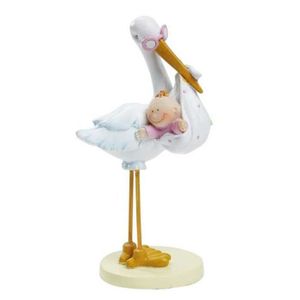 Cigogne Avec Bebe Garcon 11cm Cdiscount Maison