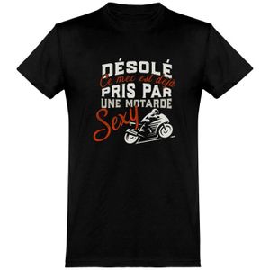 Salut Motard Humour Ombre Chinoise Lapin Main Moto Vintage T-Shirt 