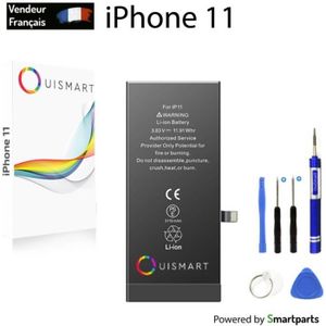 Batterie téléphone OuiSmart® BATTERIE POUR IPHONE 11 INTERNE NEUVE DE REMPLACEMENT AVEC OUTILS
