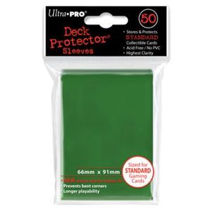 CARTE A COLLECTIONNER Ultra Pro 50 pochettes Deck Protector Solid Vert