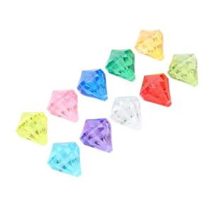 POUPON Zerodis 10PCS Diamants Jouet de Plongée Acrylique Coffret Doré Jeux Colorés Natation Enfants