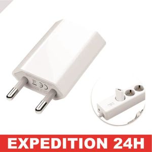 Embout Chargeur 2 Ports USB BLANC ENERGETICS