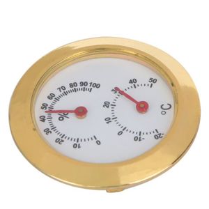 MESURE THERMIQUE hygromètres Jauge de mesure universelle de température et d'humidité 0 ~ 100% HR -20 ~ 50 ℃ Hygrothermograph (doré)