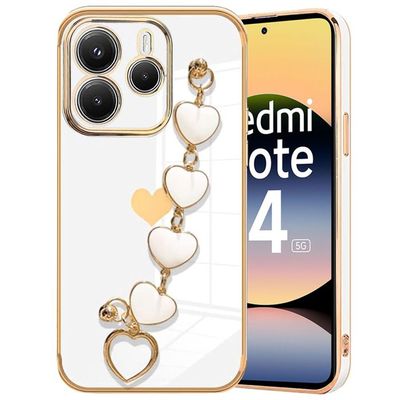 Coque Pour Xiaomi Redmi Note 14 5G Avec Cordon Collier - Étui Silicone Souple Antichoc Avec Lanière Réglable, Noir
