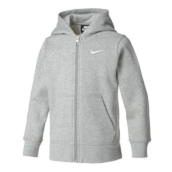 NIKE Sweat zippe a capuche YA76 Gris Enfant Gris Cdiscount Pret a Porter