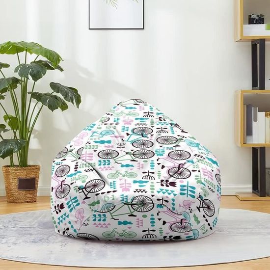 Mateju Pouf Poire Géant Camouflage 3D - Fauteuil Poire Enfant Et Adulte Lavable