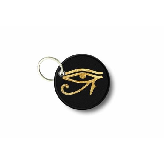 Porte cle cles clef brode patch ecusson biker baphomet wiccan pagan templier
