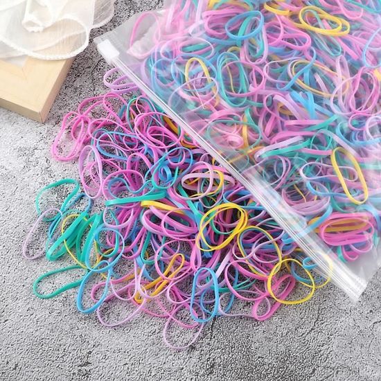 Miangastore 60 Pcs Élastiques Extensibles Élastiques Colorés Pour Géoplans Fournitures De Bureau Pour École Et Maison