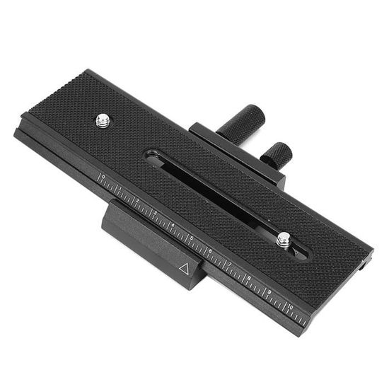 Akozon Curseur de caméra Curseur de rail de mise au point macro à 4