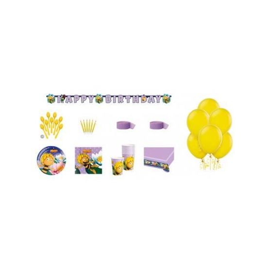 Kit Anniversaire Maya L Abeille Luxe 8 Pers Cdiscount Maison