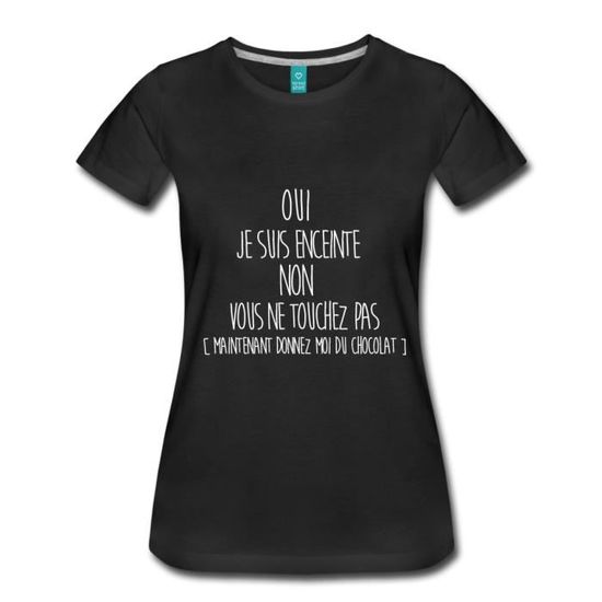 Citation Oui Je Suis Enceinte Humour T Shirt Premium Femme De Spreadshirt Noir Cdiscount Pret A Porter Citation Oui Je Suis Enceinte Humour T Shirt Premium Femme De Spreadshirt Noir Cdiscount Pret A Porter