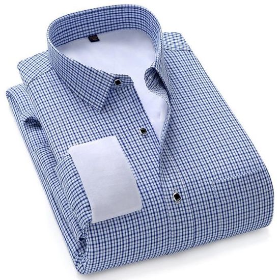 Chemise Homme ExOfficio - Bleu à Carreaux - Taille L - En Nylon