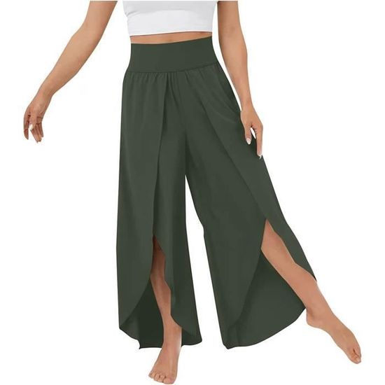 Pantalon fluide sales femme taille elastique