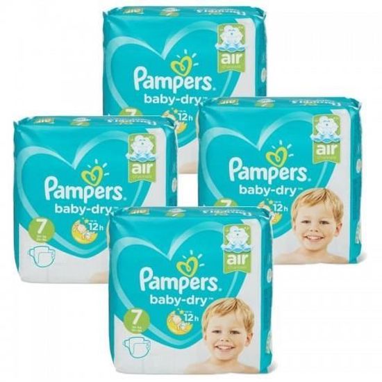 105 Couches Pampers Baby Dry taille 7