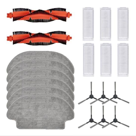 Aspirateur Pièces 5x Filtre 3x Brosses 1xLatérale Brosses Principale 4x Vadrouille Outil De Nettoyage Pour Proscenic 811gb 911s 86390544