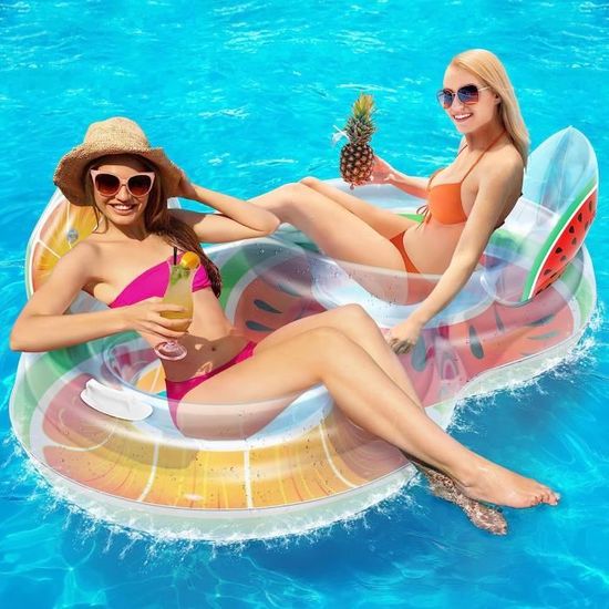 Hamac Gonflable Pour Piscine – Fauteuil Flottant Avec Filet, Idéal Pour Détente, Plage Ou Fêtes Aquatiques - 8