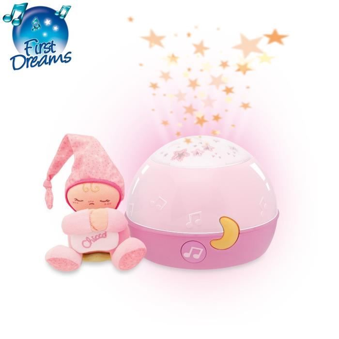 CHICCO Ma Lampe Magic'Projection Rose First Dreams