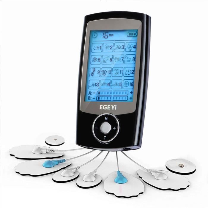 électrostimulation Musculaire EMS - rééducation, soulagement des douleurs, Massages, Soins de kinésithérapie - 16 programmes de Mass