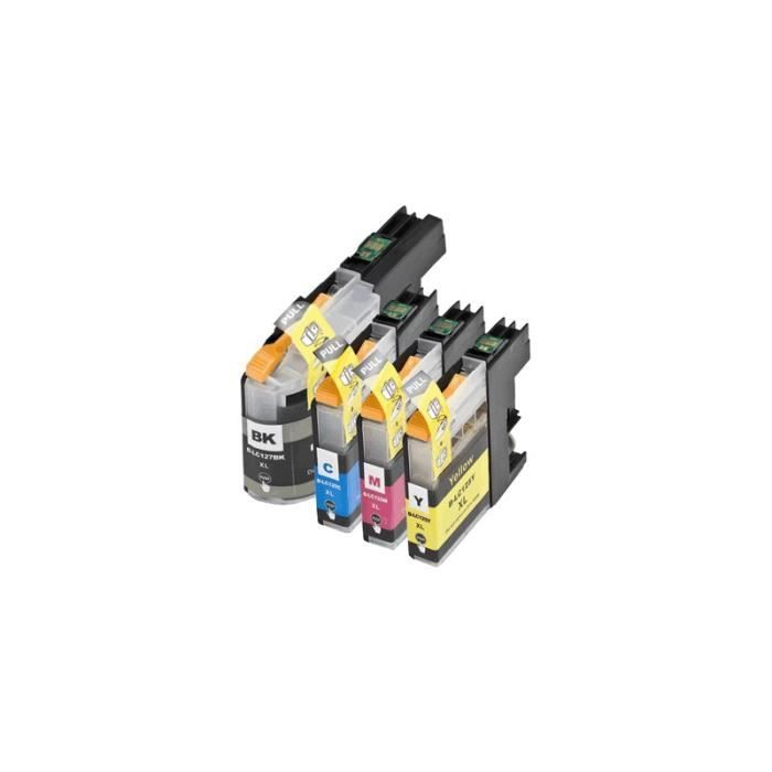 Pack 4 Cartouches d encre BROTHER compatible LC-127 XL LC-125.