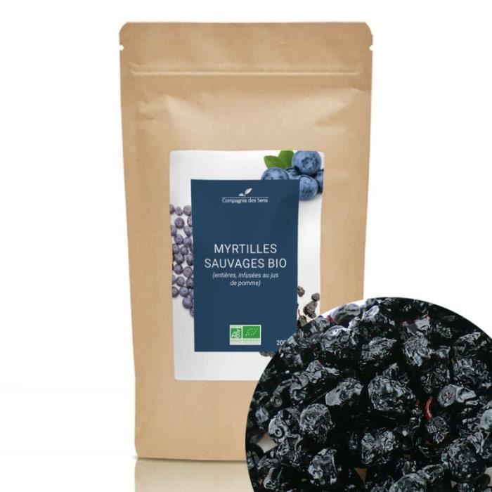 Myrtilles sauvages BIO - Fruits séchés en vrac - 200g