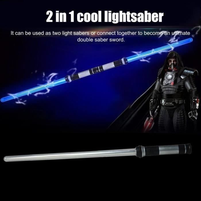 X-MAN 2en1,Double sabre laser sabre lumineux et sonore, Jouets sabre laser télescopiques Pour cosplay Cadeau pour enfant, garçon