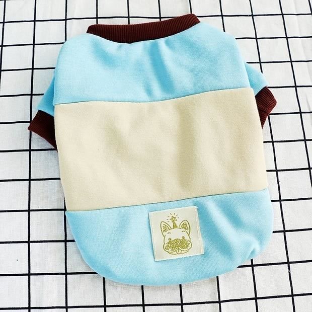 Manteau Blouson,Bulldog de france vêtements pour animaux Chien carlin, petit et moyen, vêtements pour animaux de - Type blue-S