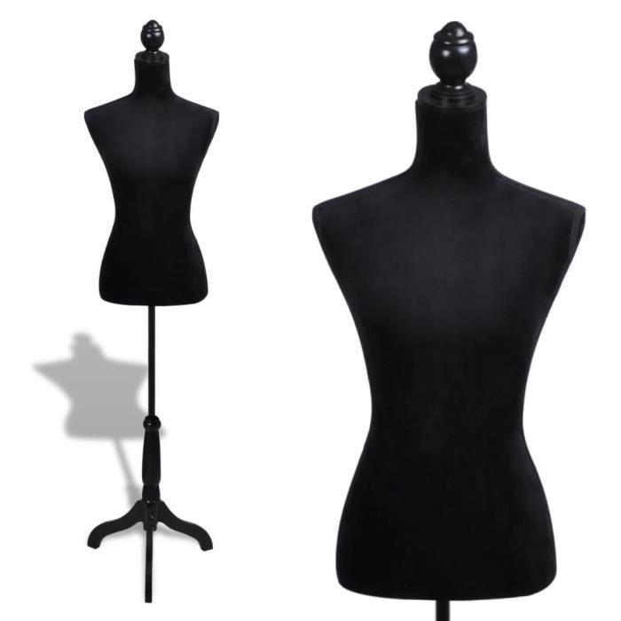 Petit Prix Buste de couture Mannequin de Femme Noir®JNMTQK®