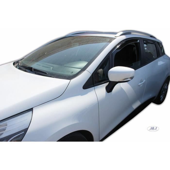 - Deflecteurs d'air Déflecteurs de vent Compatible avec RENAULT CLIO IV GRANDTOUR 2012-2019 4 pcs