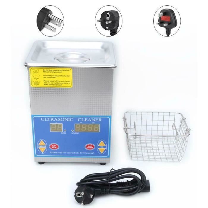 1.3L Nettoyeur de ultrasons Inoxydable numérique Machine de nettoyage chauffée Avec Minuterie -PAI