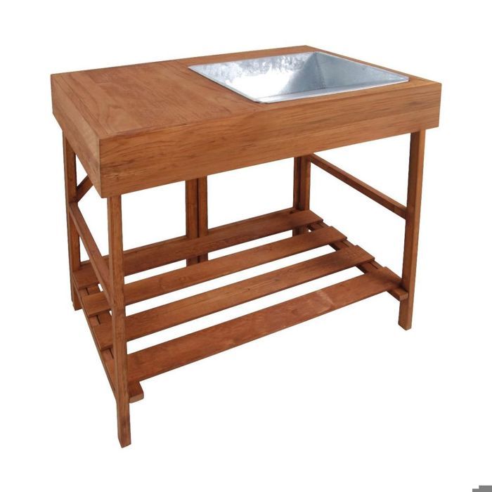 Esschert Design Table d'empotage Bois dur GT35