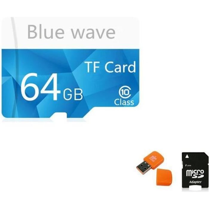 64 Go Carte mémoire Micro SD TF multifonction haute capacité