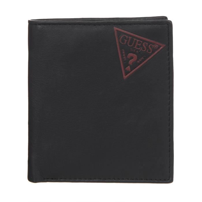 GUESS - porte feuille homme - noir