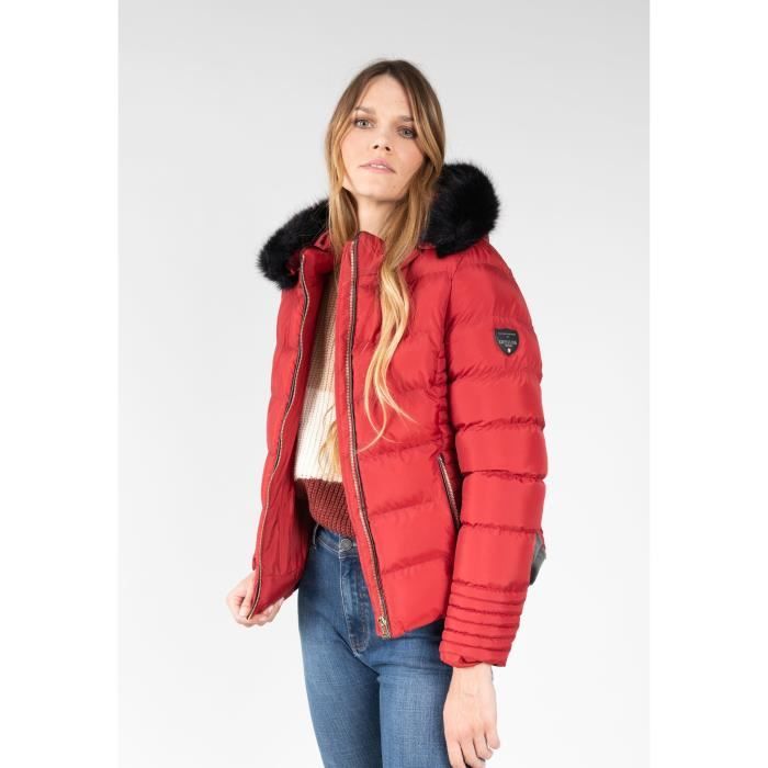 Doudoune femme Deeluxe christine - rouge - M