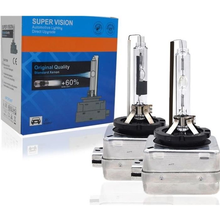 2X Ampoules xénon D3S/D3R 35W / 55W (6000K - D3S - 55 Watts)