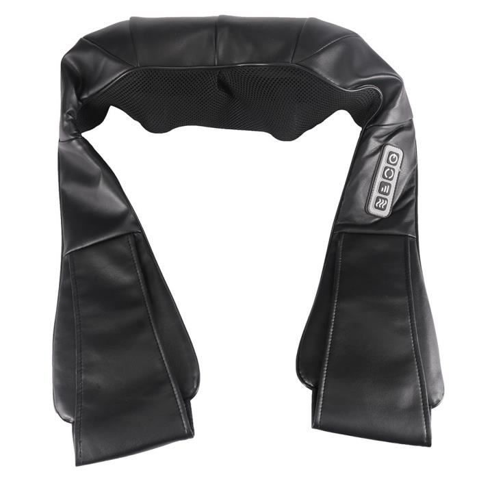 Appareil de massage shiatsu épaule cervicale fonction chauffante 24W 3 programmes sans fil 44L x 26l x 14H cm noir 67