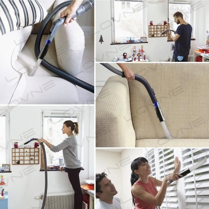 SHOP-STORY - Embout Universel Aspirateur Accessoires 30 Tubes Flexibles Pour Aspirer Poussière Grille Aération Clavier - Dust Daddy