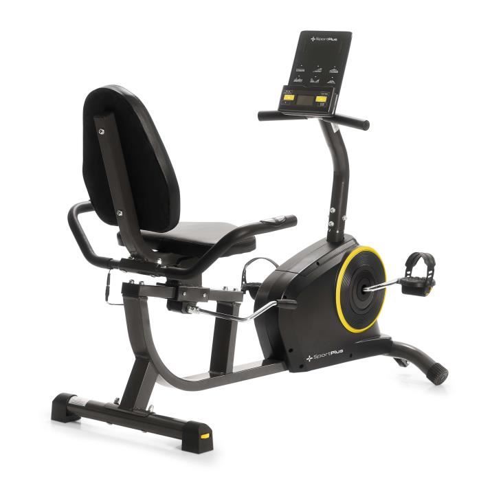 SportPlus Vélo d'Appartement - Système de Freinage Magnétique - 24 niveaux de résistances