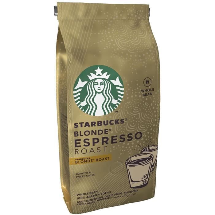LOT DE 2 - STARBUCKS : Dark blonde espresso Roast café en grains 200 g