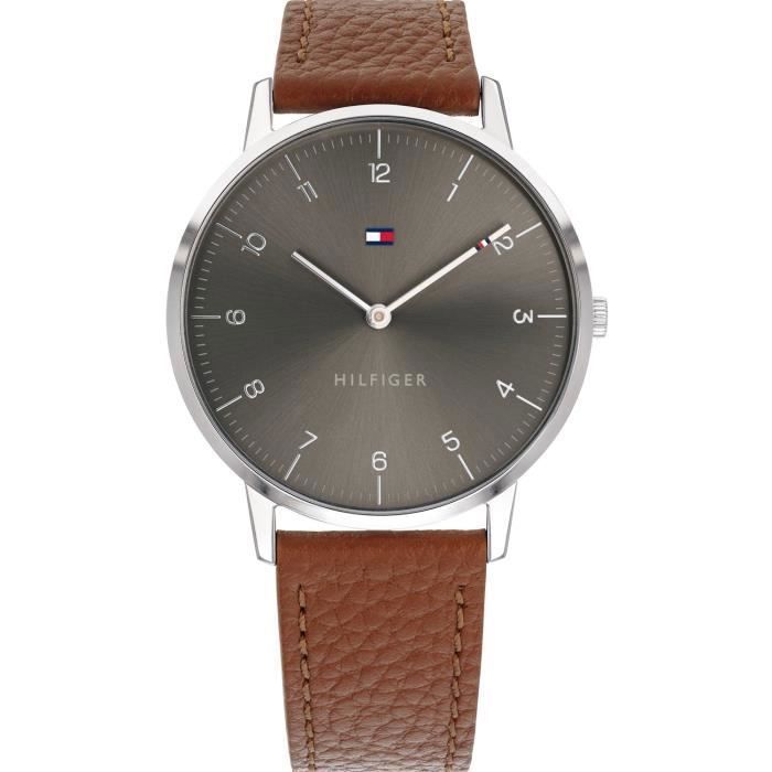 Tommy Hilfiger-Montre Analogique pour Homme à movement Quartz en Cuir - 1791584