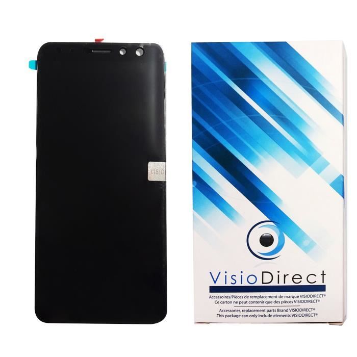 Ecran complet pour Wiko View Prime 5.7- Telephone portable noir vitre tactile + Ecran LCD - Visiodirect