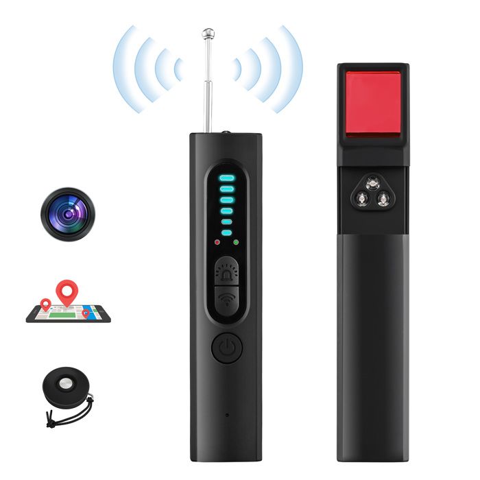 Brouilleur De Fréquence Camera Espion Micro Espion Détecteur Détecteur De Caméra Cachée Micro Espion Détecteur De Bugs Pour Bureau, Hôtel, Maison