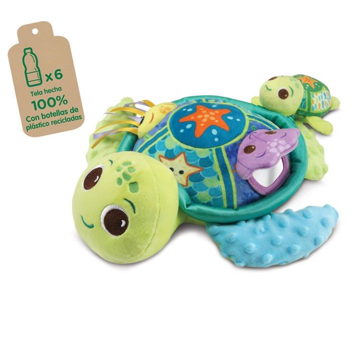 Peluche - VTECH - 80-554822 - Tortue - Textures - Sensations