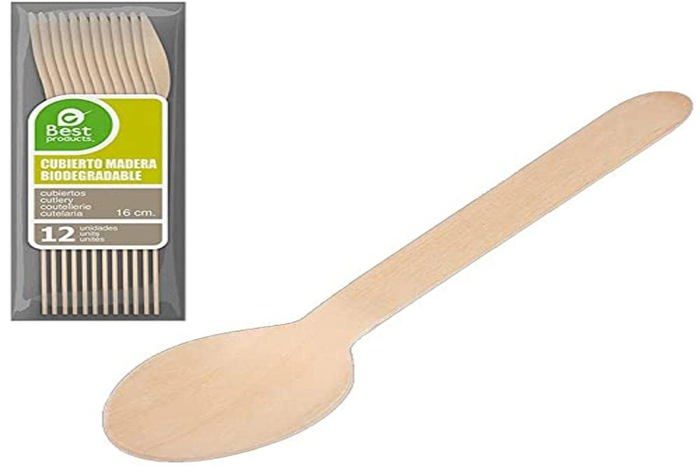 200 Cuillères Jetables En Bois De Bouleau - Biodégradables, 10 Cm, Pour Pique-nique, Fête, Barbecue
