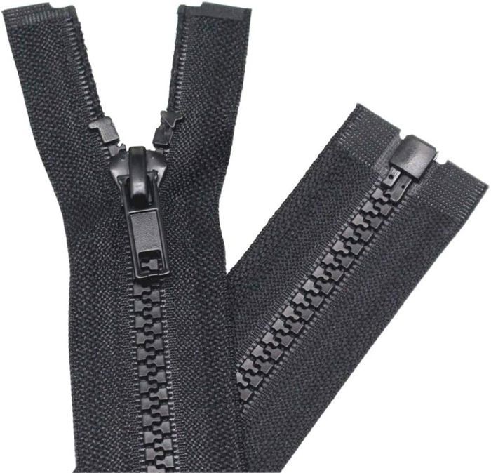 2 Fermetures noires pour Bottes ou Pantalons Cuir Moto , sur