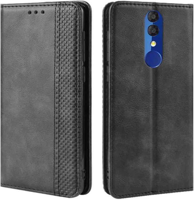 Coque pour Oukitel C59/C59 Pro 6.88, Housse en Cuir PU Pochette de