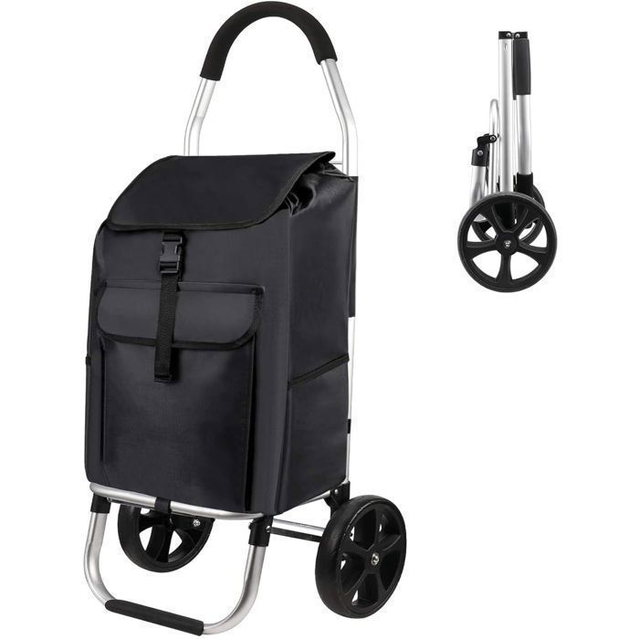 Chariot Pliable Overmont 300L - Capacité 200kg - Roues Tout-Terrain - Idéal Plage, Camping, Jardin